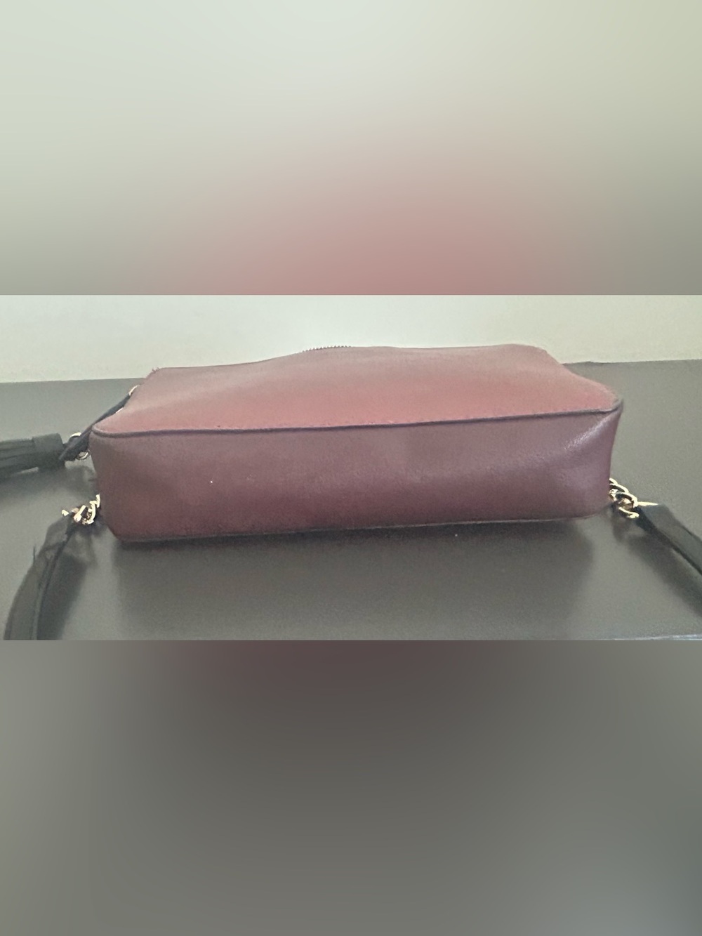 Nine West Burgundy Camera Crossbody Bag Double Zip Organizer Purse - Picture 12 of 12